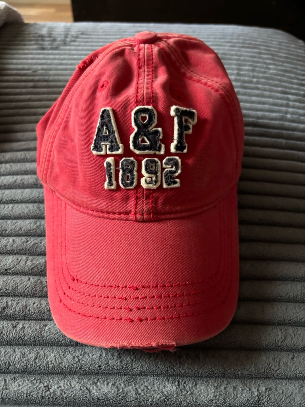 Abercrombie & Fitch Red Baseball Cap